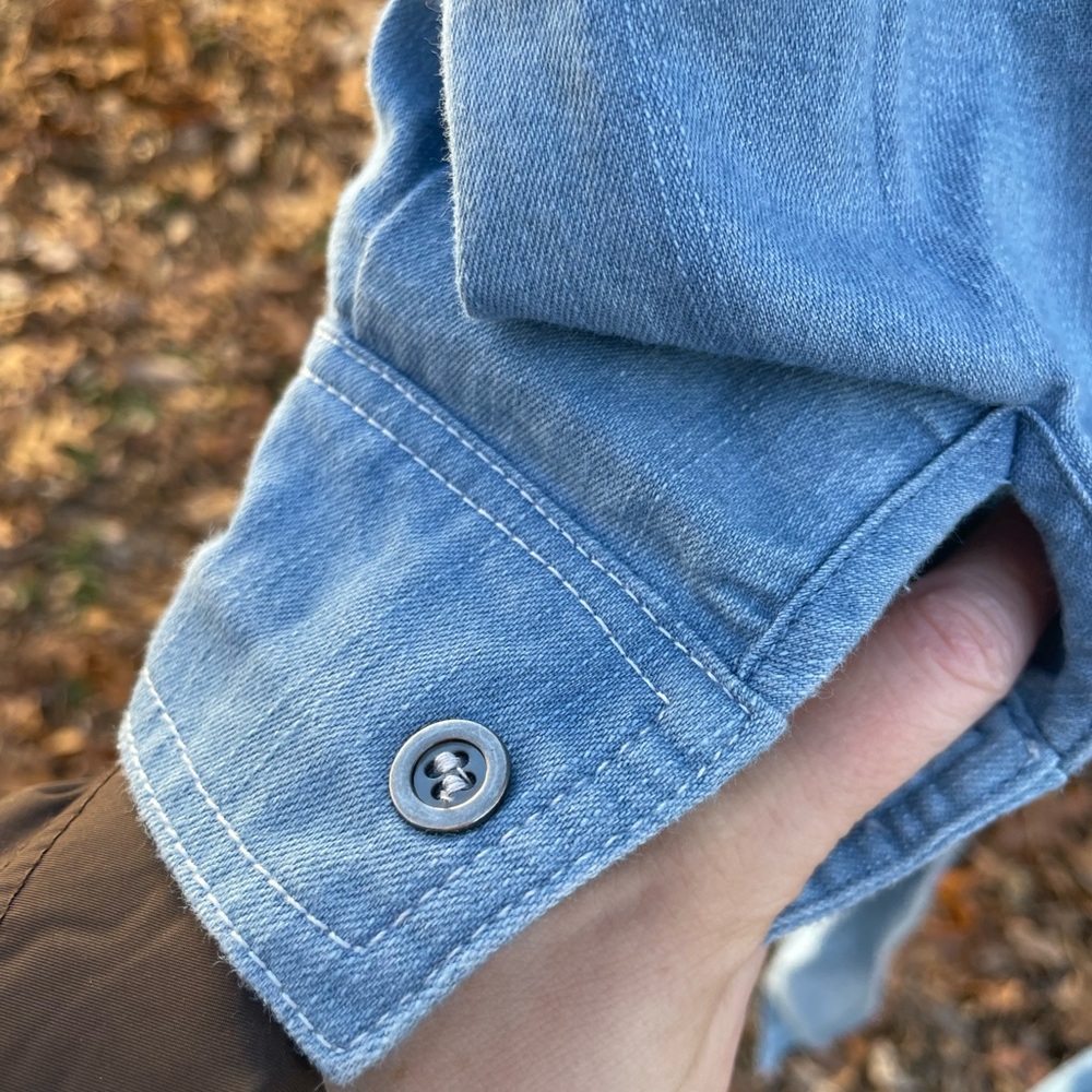 Weekend denim wrap top - Picture 5 of 7